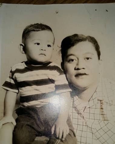 Alice Pai with her son, Melvin Sr., as a boy
